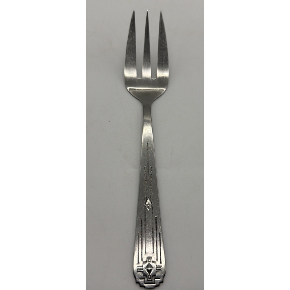 Zia International Silver 1990-93 Medium Serving Cold‎ Meat Fork